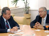 O embaixador da Bélgica no Brasil, Claude Misson, e o reitor Fernando Costa O embaixador da Bélgica no Brasil, Claude Misson, e o reitor Fernando Costa